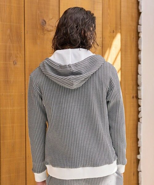 MEN'S BIGI / メンズビギ スウェット | ポリエステルニットジャガードパーカー | 詳細5