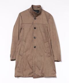 MEN'S BIGI / メンズビギ ダウンジャケット・ベスト | フェイクスエードスタンドカラースリムコート