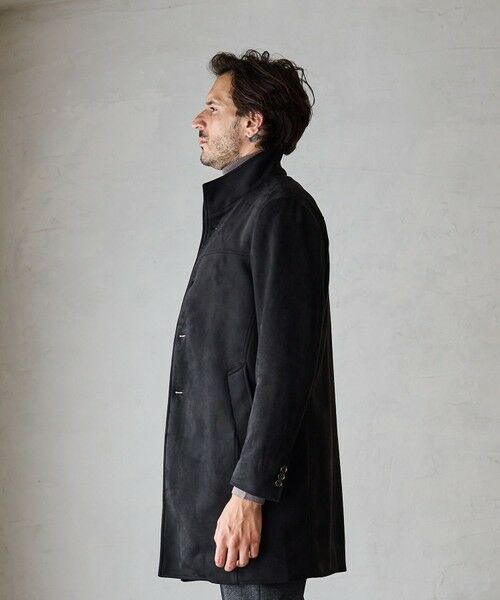 MEN'S BIGI / メンズビギ ダウンジャケット・ベスト | フェイクスエードスタンドカラースリムコート | 詳細5