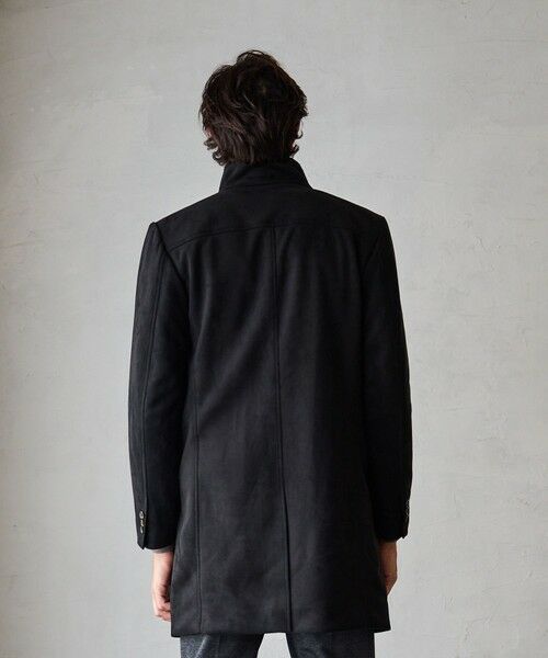MEN'S BIGI / メンズビギ ダウンジャケット・ベスト | フェイクスエードスタンドカラースリムコート | 詳細6