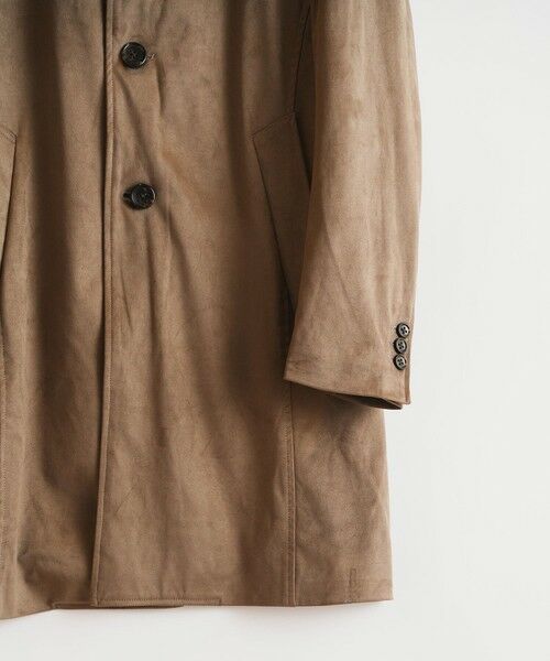 MEN'S BIGI / メンズビギ ダウンジャケット・ベスト | フェイクスエードスタンドカラースリムコート | 詳細9