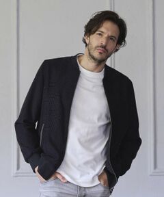 MEN'S BIGI / メンズビギ ブルゾン | シャイニーダイヤモンドチェックドビーモールツィードボンバージャケット