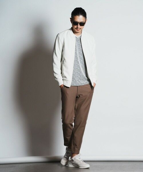 MEN'S BIGI / メンズビギ ブルゾン | シャイニーダイヤモンドチェックドビーモールツィードボンバージャケット | 詳細1