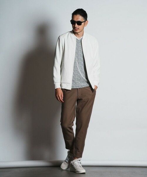 MEN'S BIGI / メンズビギ ブルゾン | シャイニーダイヤモンドチェックドビーモールツィードボンバージャケット | 詳細2