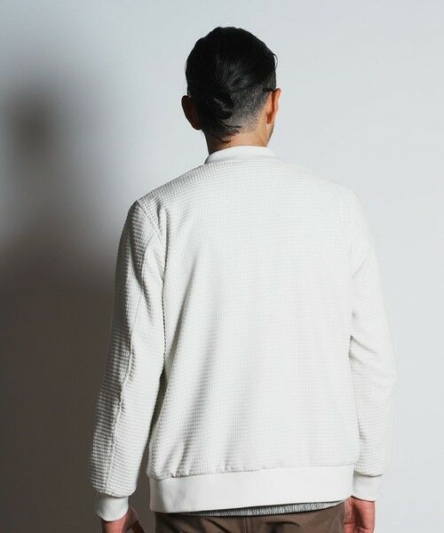 MEN'S BIGI / メンズビギ ブルゾン | シャイニーダイヤモンドチェックドビーモールツィードボンバージャケット | 詳細4