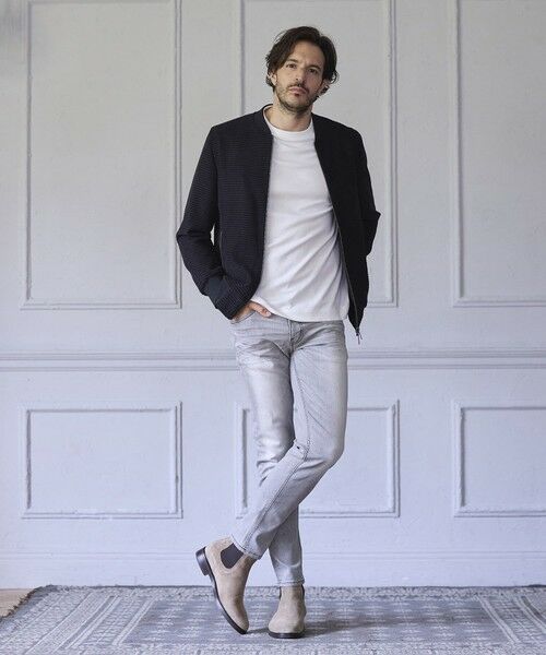 MEN'S BIGI / メンズビギ ブルゾン | シャイニーダイヤモンドチェックドビーモールツィードボンバージャケット | 詳細7