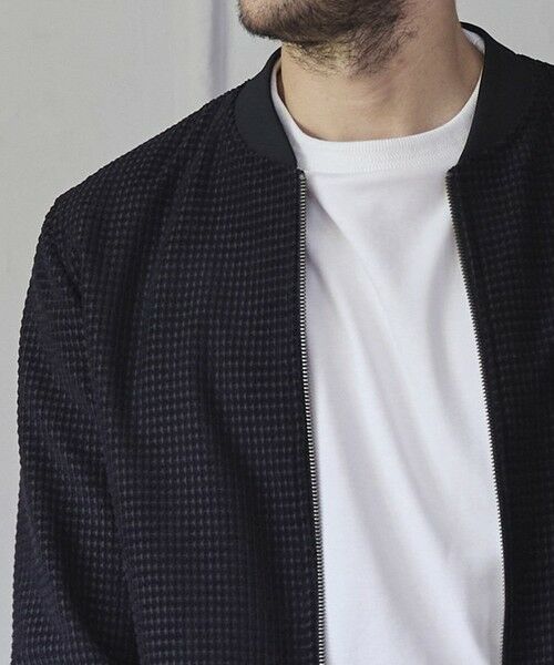 MEN'S BIGI / メンズビギ ブルゾン | シャイニーダイヤモンドチェックドビーモールツィードボンバージャケット | 詳細9