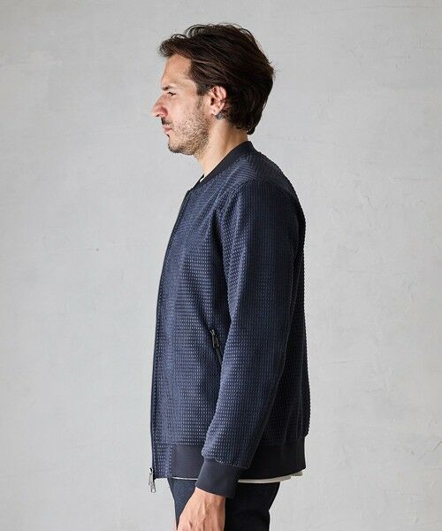 MEN'S BIGI / メンズビギ ブルゾン | シャイニーダイヤモンドチェックドビーモールツィードボンバージャケット | 詳細13