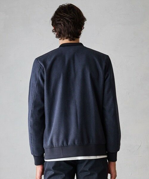 MEN'S BIGI / メンズビギ ブルゾン | シャイニーダイヤモンドチェックドビーモールツィードボンバージャケット | 詳細14
