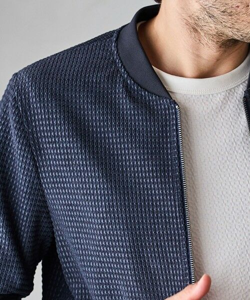 MEN'S BIGI / メンズビギ ブルゾン | シャイニーダイヤモンドチェックドビーモールツィードボンバージャケット | 詳細15