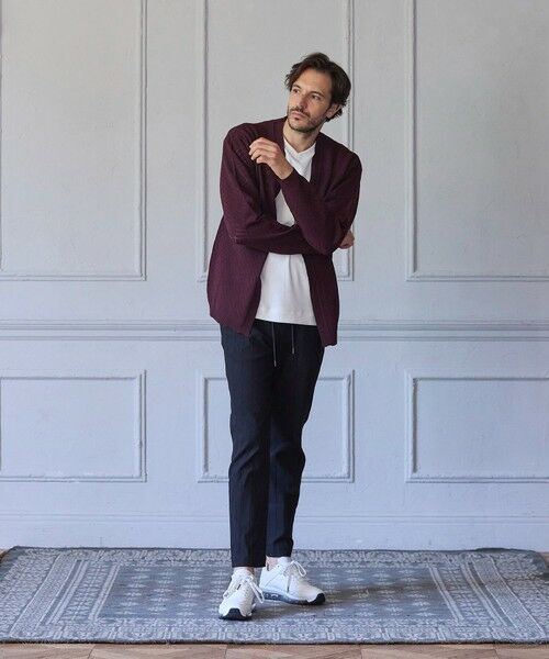 MEN'S BIGI / メンズビギ カーディガン・ボレロ | シアー デサイン ボタンレス カーディガン | 詳細6