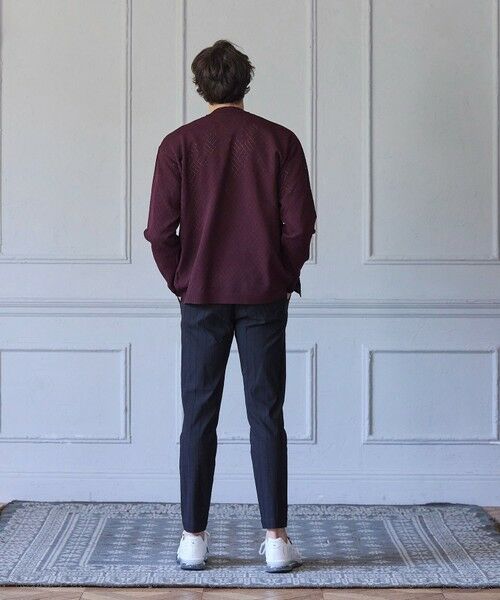 MEN'S BIGI / メンズビギ カーディガン・ボレロ | シアー デサイン ボタンレス カーディガン | 詳細8