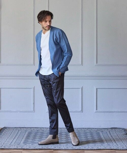 MEN'S BIGI / メンズビギ カーディガン・ボレロ | シアー デサイン ボタンレス カーディガン | 詳細11