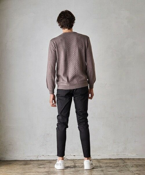 MEN'S BIGI / メンズビギ ニット・セーター | ハイゲージ(12GG)ウール混ニット | 詳細10