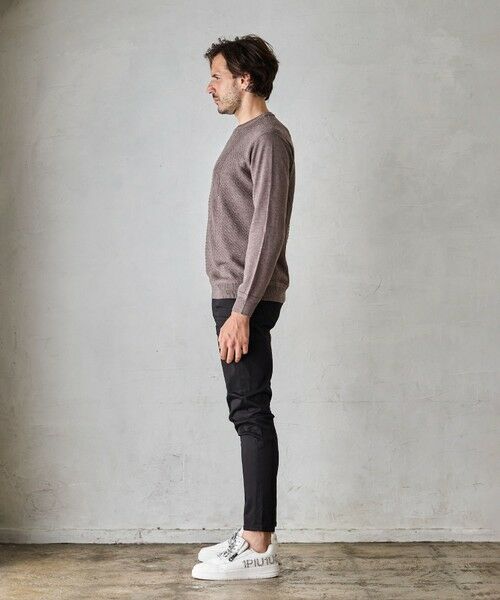 MEN'S BIGI / メンズビギ ニット・セーター | ハイゲージ(12GG)ウール混ニット | 詳細9