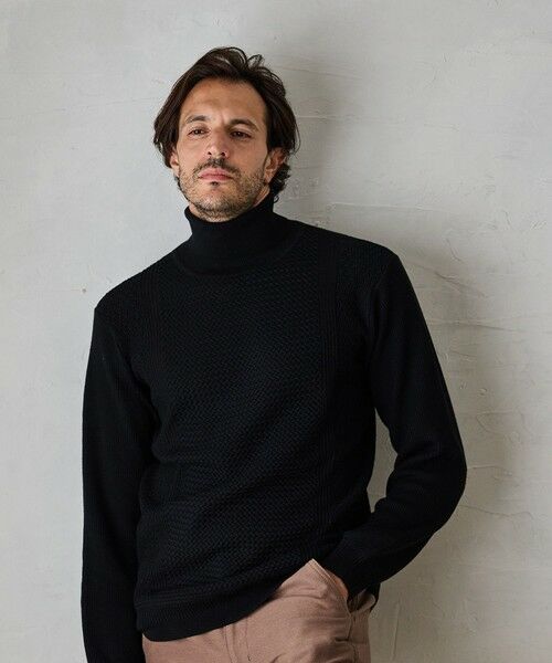 MEN'S BIGI / メンズビギ ニット・セーター | ハイゲージ(12GG)タートルネックニット | 詳細9