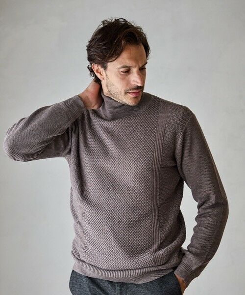 MEN'S BIGI / メンズビギ ニット・セーター | ハイゲージ(12GG)タートルネックニット | 詳細15