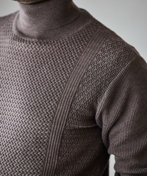MEN'S BIGI / メンズビギ ニット・セーター | ハイゲージ(12GG)タートルネックニット | 詳細17