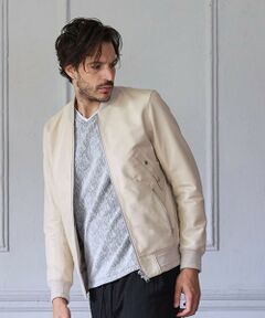 MEN'S BIGI / メンズビギ ブルゾン | ラムセミネイキッドレザーボンバージャケット