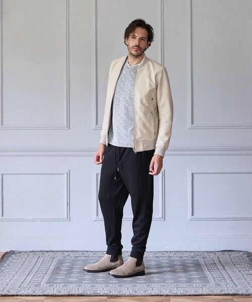 MEN'S BIGI / メンズビギ ブルゾン | ラムセミネイキッドレザーボンバージャケット | 詳細3