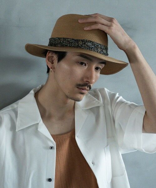 MEN'S BIGI / メンズビギ ハット | ペイズリーブレードハット（ベージュ）