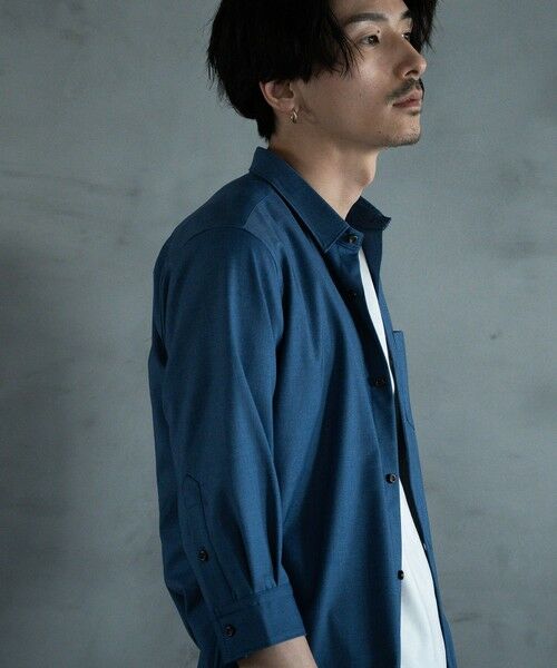 MEN'S BIGI / メンズビギ シャツ・ブラウス | ストレッチカチオン レギュラーカラーシャツ | 詳細6