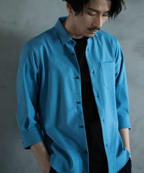 MEN'S BIGI / メンズビギ シャツ・ブラウス | ストレッチカチオン レギュラーカラーシャツ | 詳細9