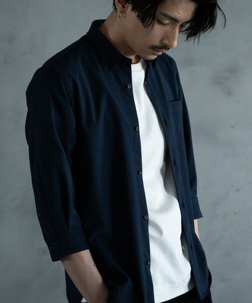 MEN'S BIGI / メンズビギ シャツ・ブラウス | ストレッチカチオン レギュラーカラーシャツ | 詳細12
