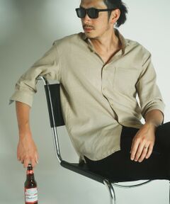 MEN'S BIGI / メンズビギ シャツ・ブラウス | COOL　MAXリネン混7分袖シャツ