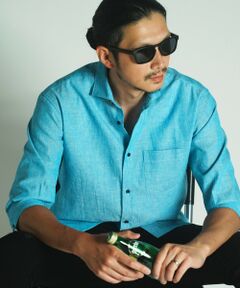 MEN'S BIGI / メンズビギ シャツ・ブラウス | COOL　MAXリネン混7分袖シャツ