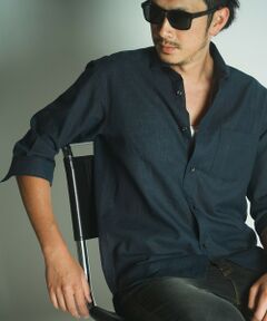MEN'S BIGI / メンズビギ シャツ・ブラウス | COOL　MAXリネン混7分袖シャツ