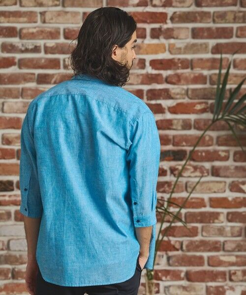 MEN'S BIGI / メンズビギ シャツ・ブラウス | COOL　MAXリネン混7分袖シャツ | 詳細9