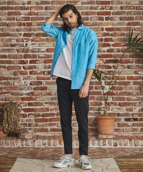 MEN'S BIGI / メンズビギ シャツ・ブラウス | COOL　MAXリネン混7分袖シャツ | 詳細7