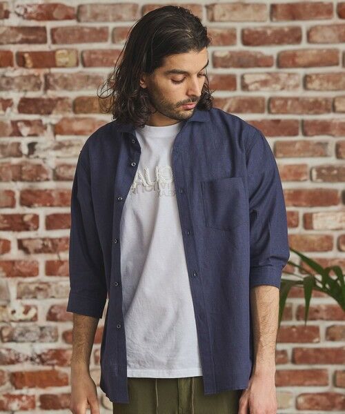 MEN'S BIGI / メンズビギ シャツ・ブラウス | COOL　MAXリネン混7分袖シャツ | 詳細11