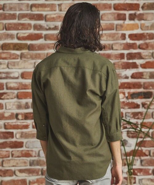 MEN'S BIGI / メンズビギ シャツ・ブラウス | COOL　MAXリネン混7分袖シャツ | 詳細15