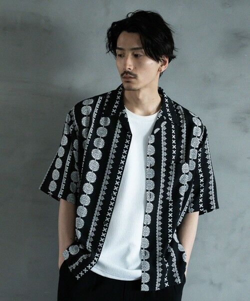 MEN'S BIGI / メンズビギ シャツ・ブラウス | 70'Sヴィンテージライクオープンカラーシャツ | 詳細3