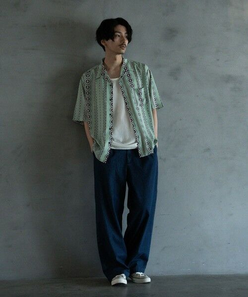 MEN'S BIGI / メンズビギ シャツ・ブラウス | 70'Sヴィンテージライクオープンカラーシャツ | 詳細4