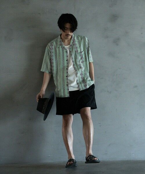 MEN'S BIGI / メンズビギ シャツ・ブラウス | 70'Sヴィンテージライクオープンカラーシャツ | 詳細5