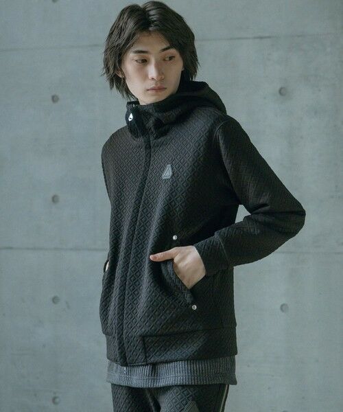 MEN'S BIGI / メンズビギ スウェット | ダイヤフクレジャガードスタンドパーカー | 詳細2