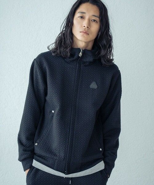 MEN'S BIGI / メンズビギ スウェット | ダイヤフクレジャガードスタンドパーカー | 詳細5