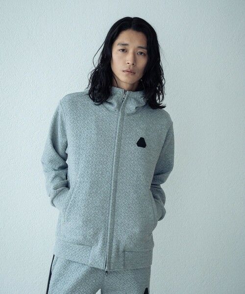 MEN'S BIGI / メンズビギ スウェット | ダイヤフクレジャガードスタンドパーカー | 詳細7