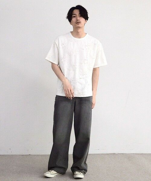 MEN'S BIGI / メンズビギ Tシャツ | オーバーダメージTシャツ | 詳細1