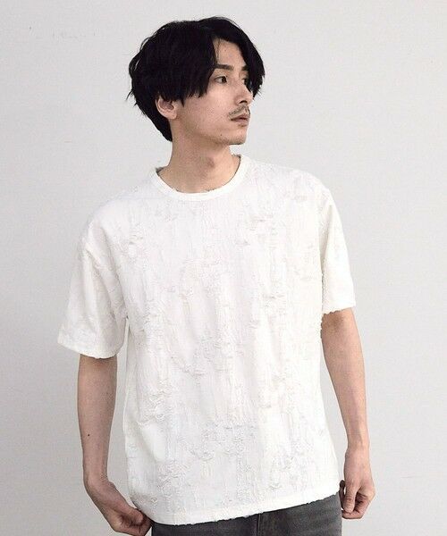 MEN'S BIGI / メンズビギ Tシャツ | オーバーダメージTシャツ | 詳細2