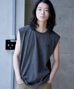 MEN'S BIGI / メンズビギ Tシャツ | ヴィンテージライクノースリーブシャツ