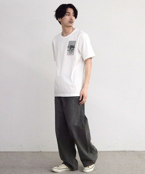 MEN'S BIGI / メンズビギ Tシャツ | アメリカンコットンバックフォトプリントT | 詳細2