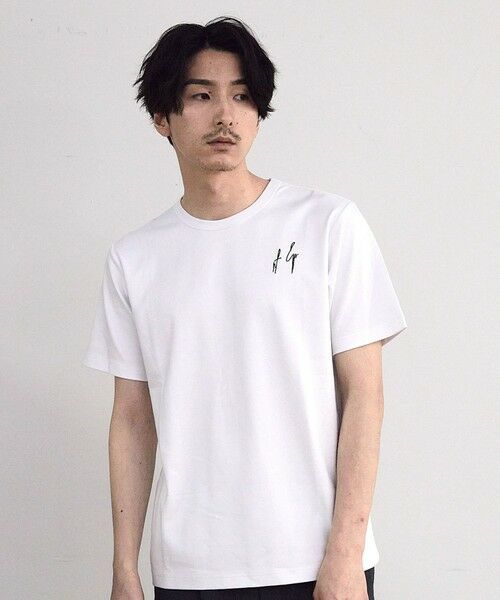 MEN'S BIGI / メンズビギ Tシャツ | シルケットバックロゴプリントTシャツ | 詳細1