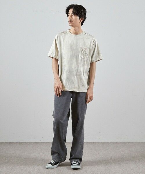 MEN'S BIGI / メンズビギ Tシャツ | ウォッシュダメージ加工ポケットＴシャツ | 詳細1