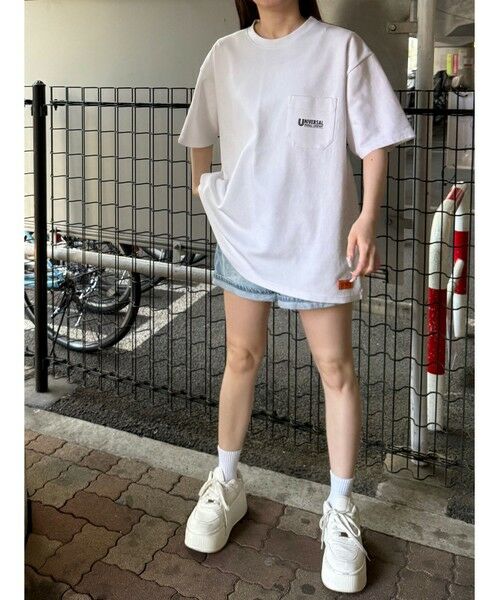 MEN'S BIGI / メンズビギ Tシャツ | ユニバーサルオーバーオール別注ポケットプリントTシャツ | 詳細5