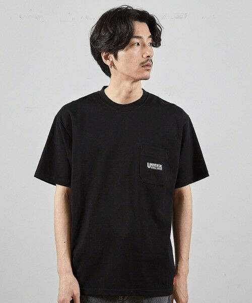 MEN'S BIGI / メンズビギ Tシャツ | ユニバーサルオーバーオール別注ポケットプリントTシャツ | 詳細8