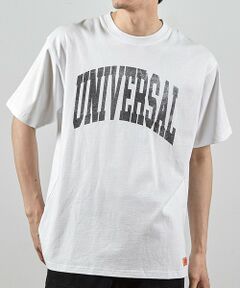 MEN'S BIGI / メンズビギ Tシャツ | ユニバーサルオーバーオール別注ビンテージ加工プリントTシャツ